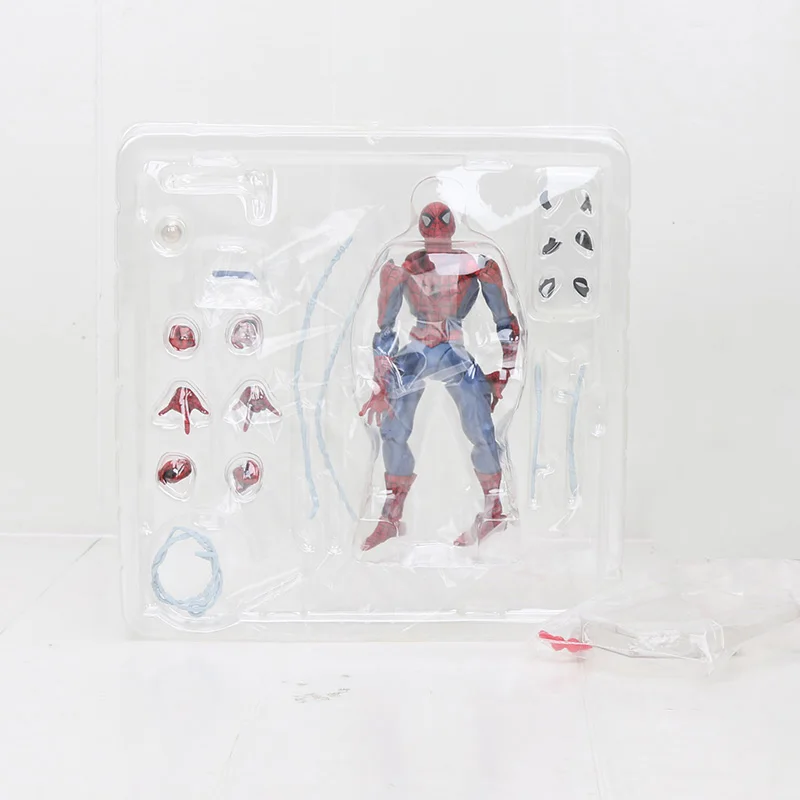 spiderman opp 14-16 см игрушки Marvel Revoltech серия Мстители эндгейм супергерой Дэдпул Человек-паук Веном Росомаха Карнаж Figma модель куклы - Color: spiderman opp