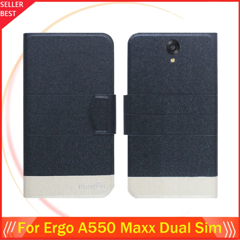 5 видов цветов супер! Ergo A550 Maxx чехол для телефона с двумя sim-картами кожаный