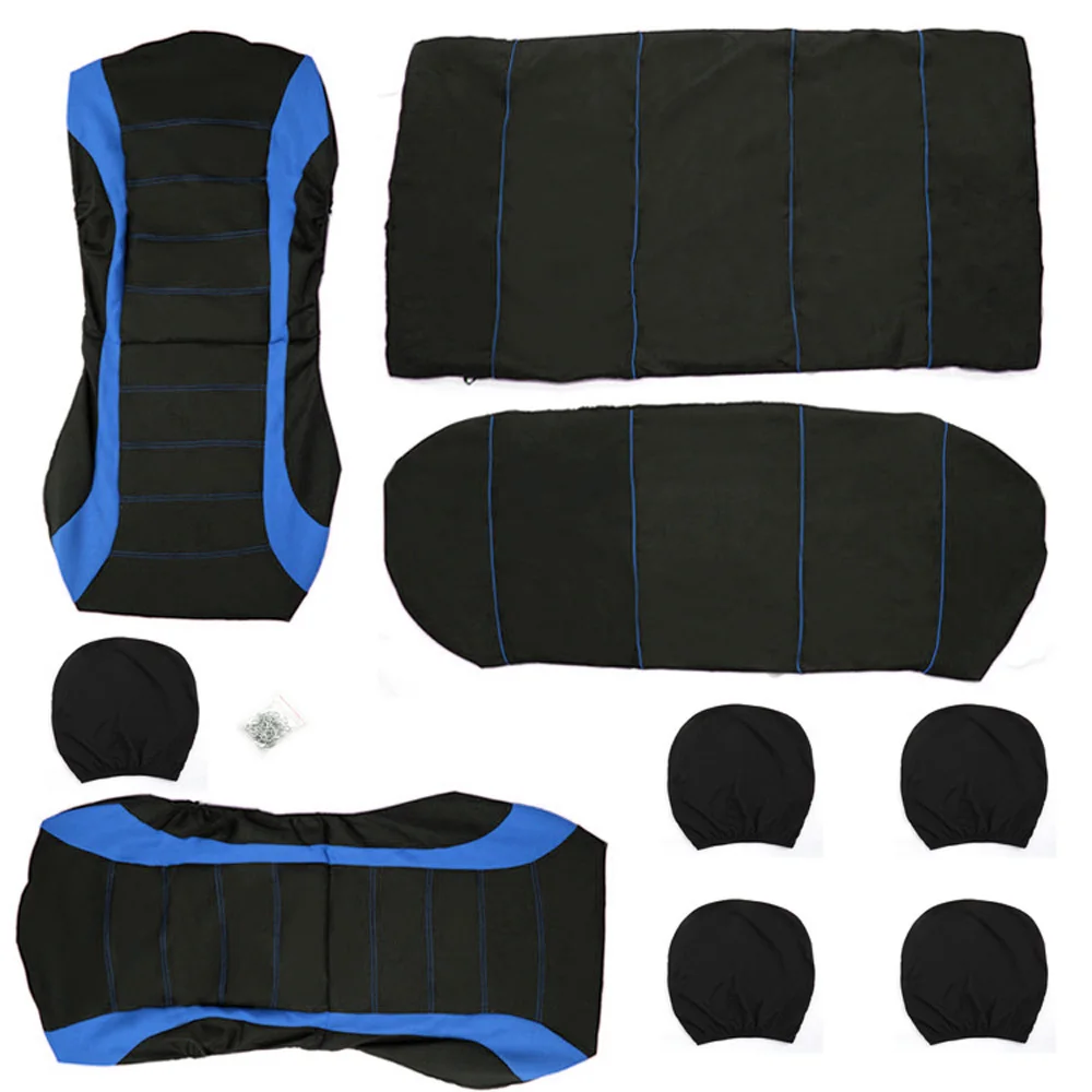 9 шт. разноцветные чехлы для автомобильных сидений из полиэстера|cushion for car|seat cover