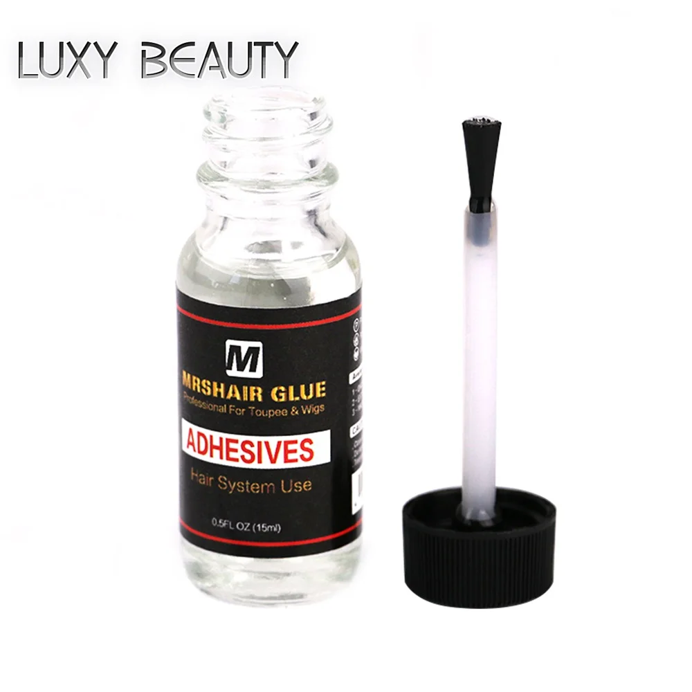 

Mrshair Glue 15ml Lace Wig Glue Men Toupee Tape Hair System Adhesives Ultra Hold Glue For 1 Bottle Hair Bond