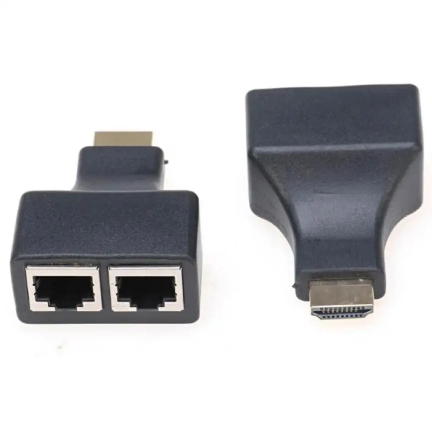 Высокое качество 1 пара HDMI по RJ45 Cat5e Cat6 UTP LAN Ethernet балун Extender Ретранслятор 1080 P 3D