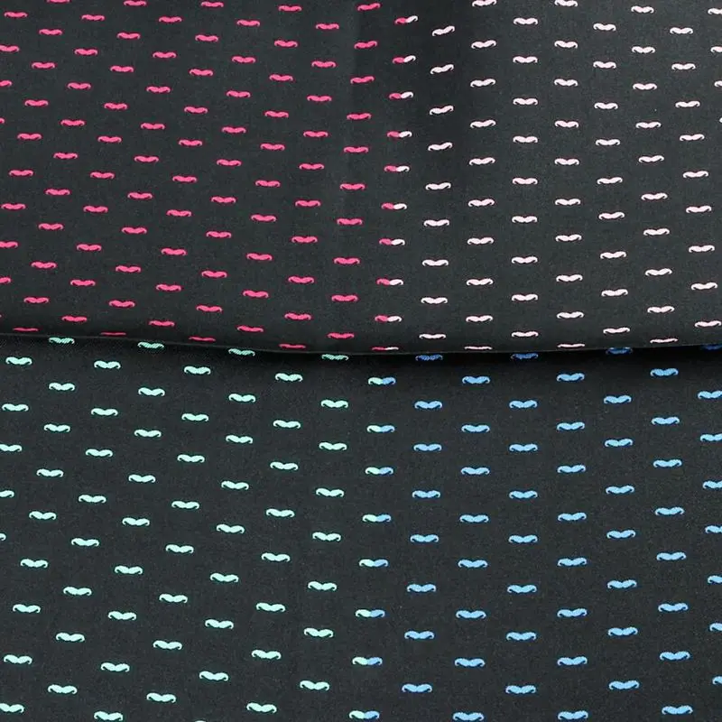 Шарф из 100% натурального шелка с модным принтом усов женский квадратный шарф