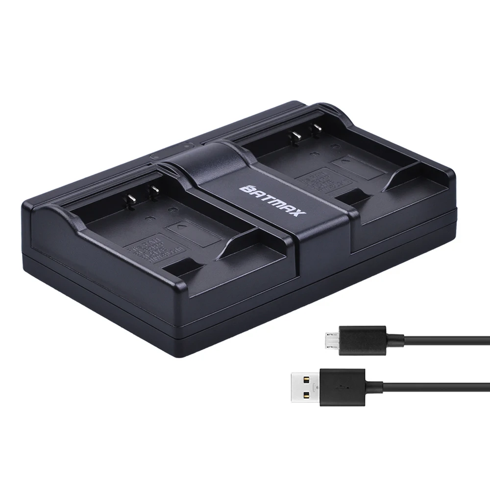Batmax 2x DMW-BLH7 DMW-BLH7PP DMW-BLH7E Battery+USB Dual Charger for Panasonic Lumix DMC-GM1 GM1 DMC-GM5 GM5 DMC-GF7 GF7 DMC-GF8 |