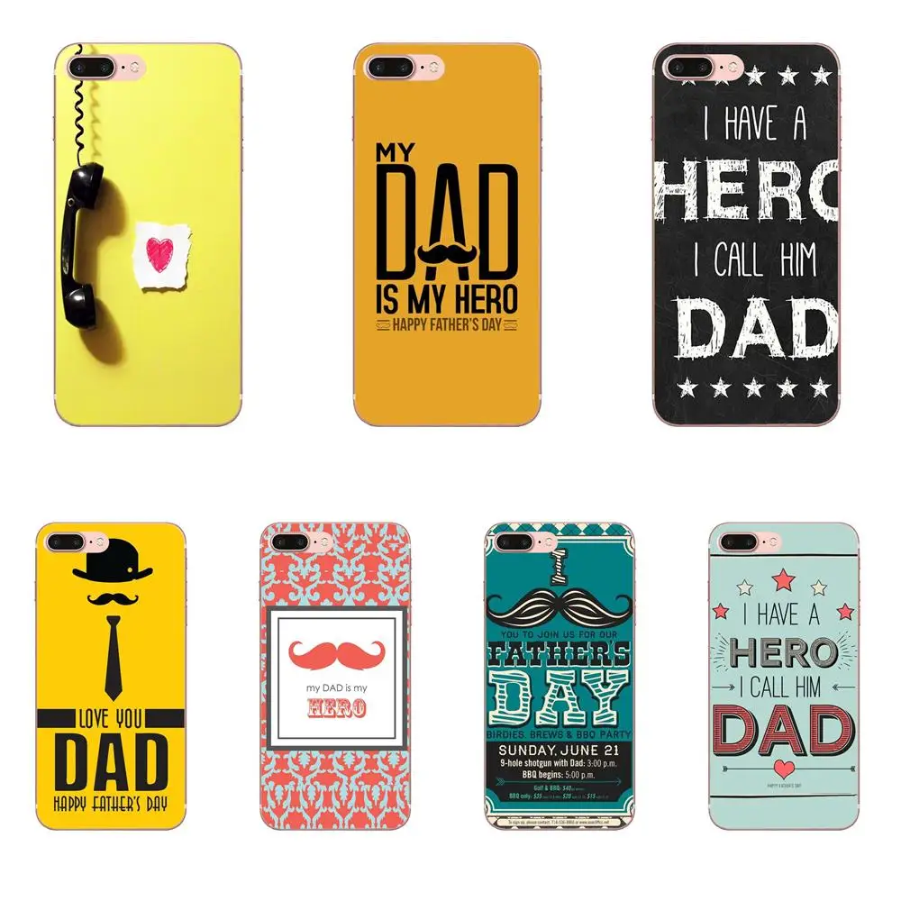 Мягкий чехол для мобильного телефона с надписью I Love My Best Dad Huawei P7 P8 P9 P10 P20 P30 Lite Mini