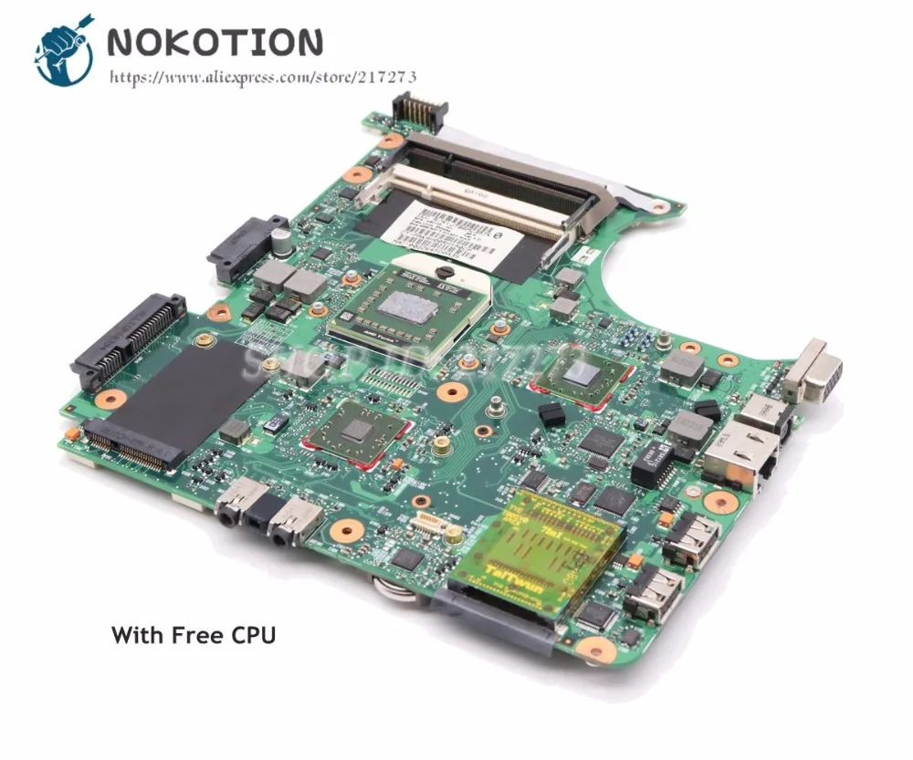 NOKOTION 494106-001 497613-001 для hp Compaq 6535S 6735S материнская плата для ноутбука S1 DDR2 Бесплатный процессор
