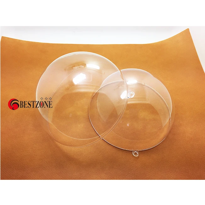 

136mm Romantic Design Clear Plastic Christmas Ball Transparent Can Open Bauble Ornament Gift for Decorations Free Shipping