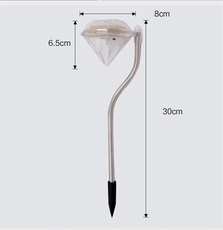 Нержавеющей солнечный свет для сада декоративные 100% солнечной энергии Солнечный