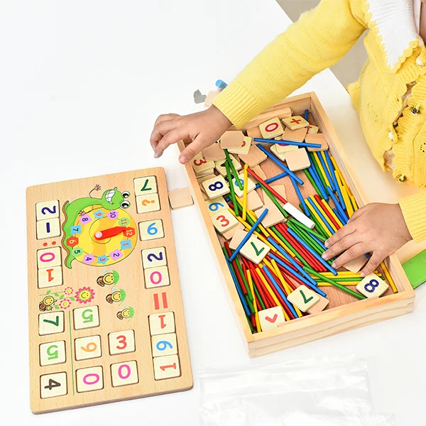 

Wooden Count Sticks Math Toys Digital Operation Box Educational Mathematics Calculate Learning Drawing Toy Child Birthday Gift