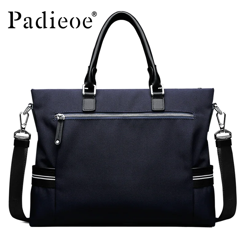 Padieoe Модные мужские портфели дизайнерские нейлоновые сумки на плечо для ноутбука