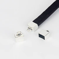 10pcs end caps clasp findings for 106mm licorice leather cord diy jewelry fittings