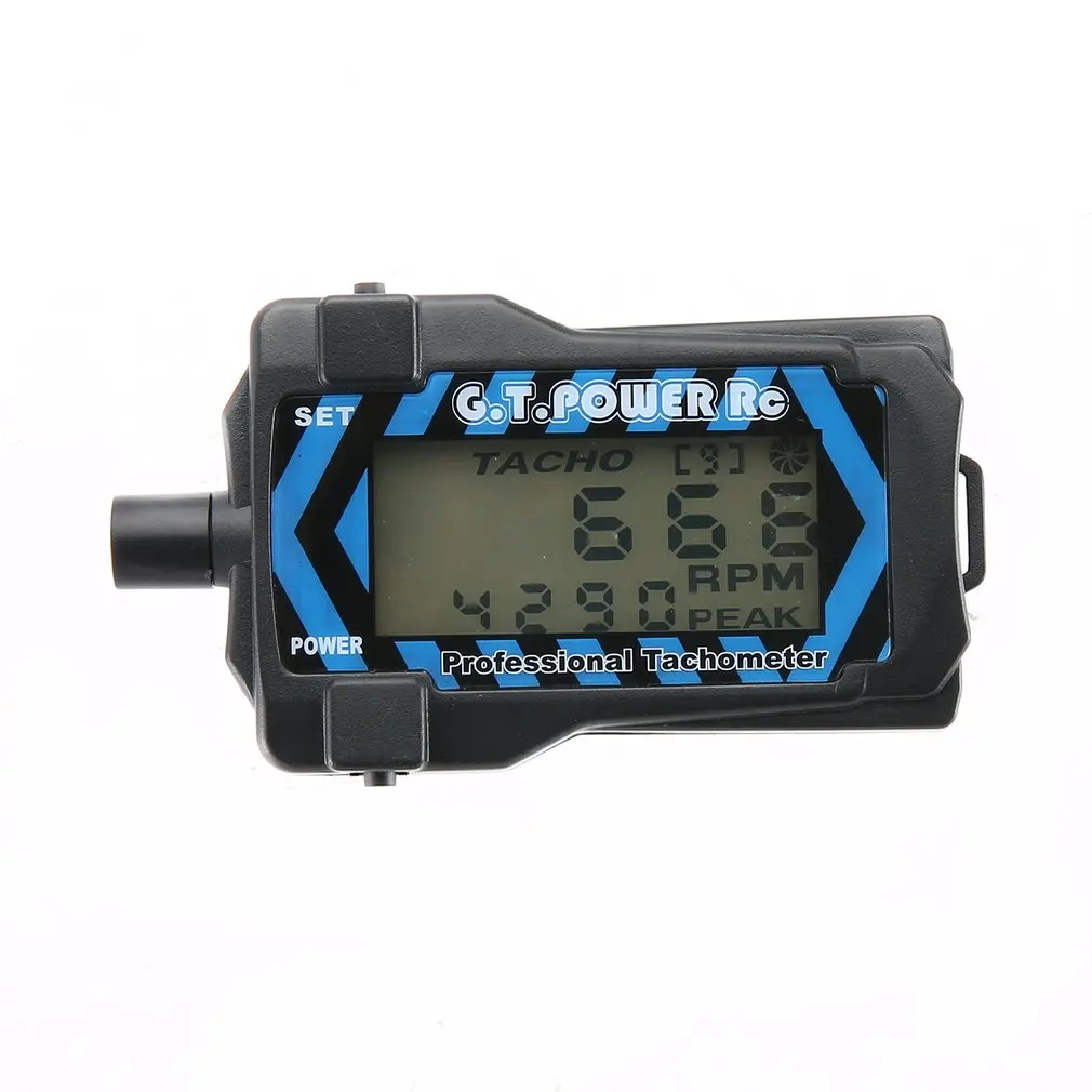 GT. POWER RC микро цифровой тахометр lcd для 2-9 лезвий автоматическое отключение с 220 мАч съемной литиевой кнопкой батареи