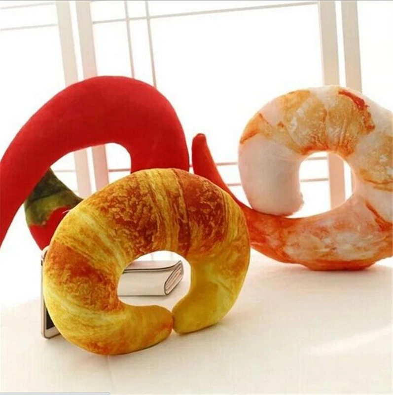 

Автомобильные принадлежности креативного дизайна, горячий перец, хлеб, подголовник креветки, забавная Подушка, украшение автомобиля