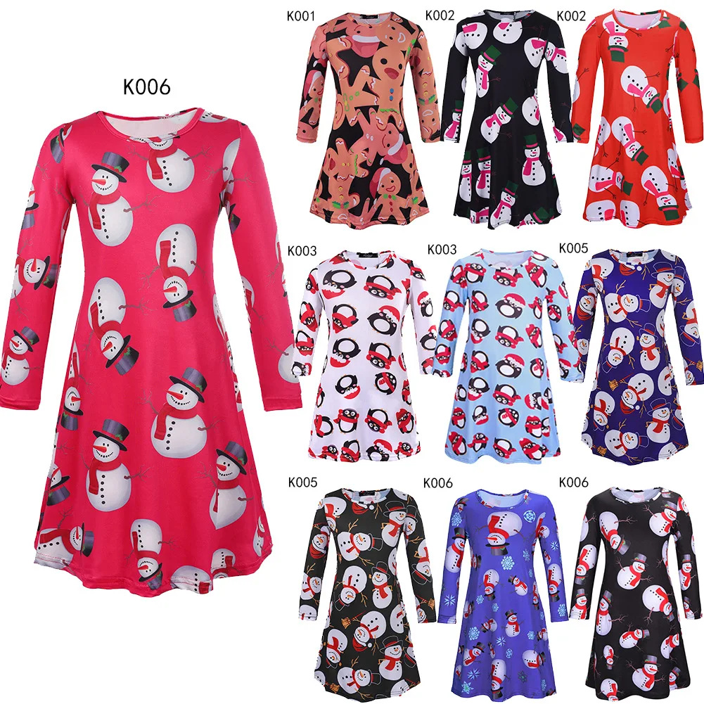 Детское платье с длинным рукавом цветочным принтом|costume costume|costume clothescostumes patterns |