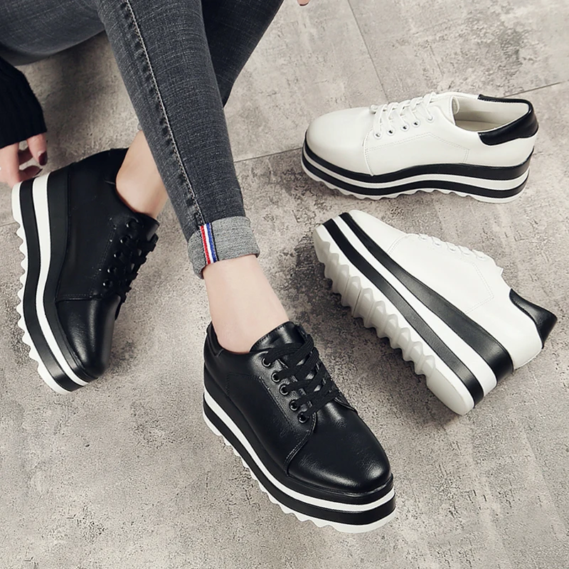 Женская обувь на платформе коллекция 2018 года весенние туфли-лодочки женская