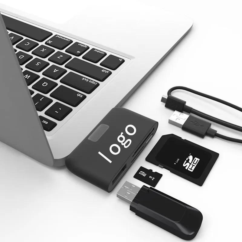 Кард ридер Baolyda 4в1 OTG/TF/SD Смарт мини кард Тип C адаптер USB/Micro USB зарядка порт