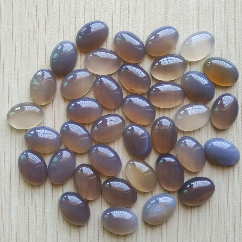 

Fashion top quality natural grey onyx Oval CAB CABOCHON stones 10x14mm beads for jewelry making wholesale 50pcs/lot free