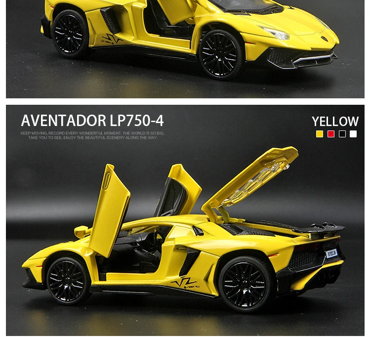 LP770 LP750 Модель литья под давлением из 1:32 сплава, автомобильный звуковой свет, игрушка для автомобиля, миниатюрная модель машинки, игрушки для детей, подарок