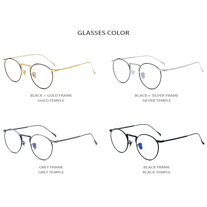 Мужские и женские винтажные очки B Titanium круглые оптические оправы для