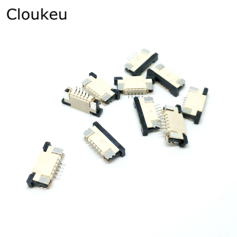 

10Pcs FPC Connector cable socket 1.0MM 5Pin Drawer Top contact type