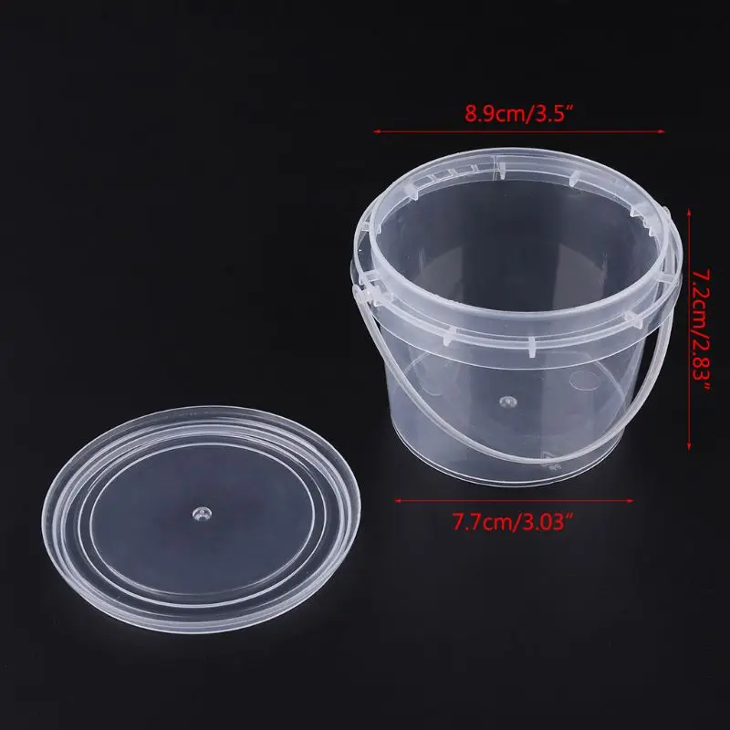 

Portable Slime Storage Container Barrel 300ml Foam Ball Organizer For Light Clay Playdough Foam Slime Mud Organizer 2018