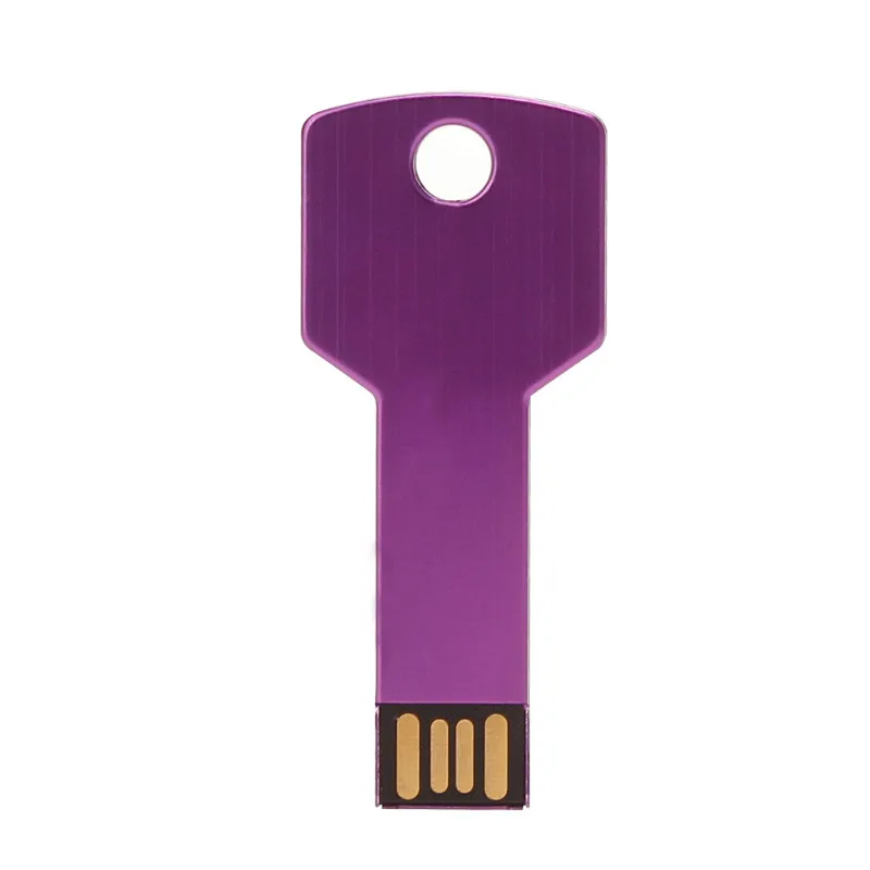 USB 2.0 Металлический ключ USB флэш-накопитель 64 ГБ реальная емкость флешки 32 Гб U диск 2,0 128 ГБ 16 ГБ 8 ГБ 4 ГБ флеш-накопитель Memoria Usb Бесплатный Пользовательский логотип - Цвет: USB 2.0