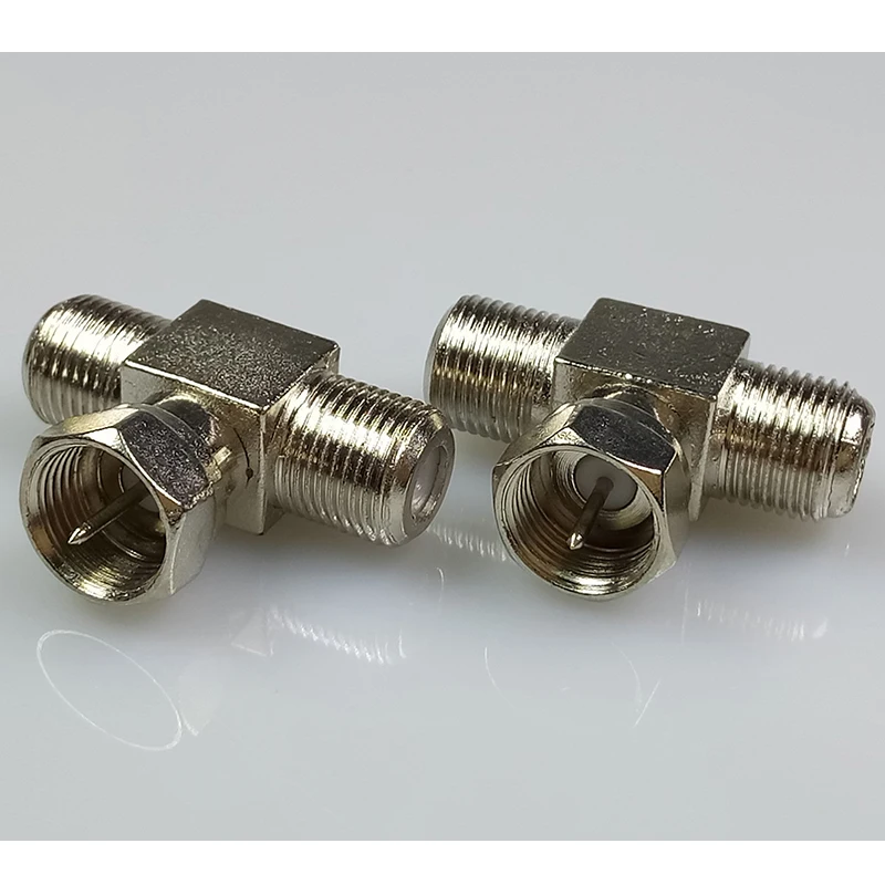8 шт. Т образный адаптер для ТВ типа F|plug connector|plug adapter connectort type connector |