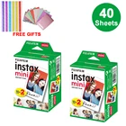 Фотобумага Fujifilm Instax Mini, белая, 40 листов, для Instax Mini 11, 8, 9, 7s, 9, 70, 25, 50s, 90, SP-1, 2, подарки для камеры
