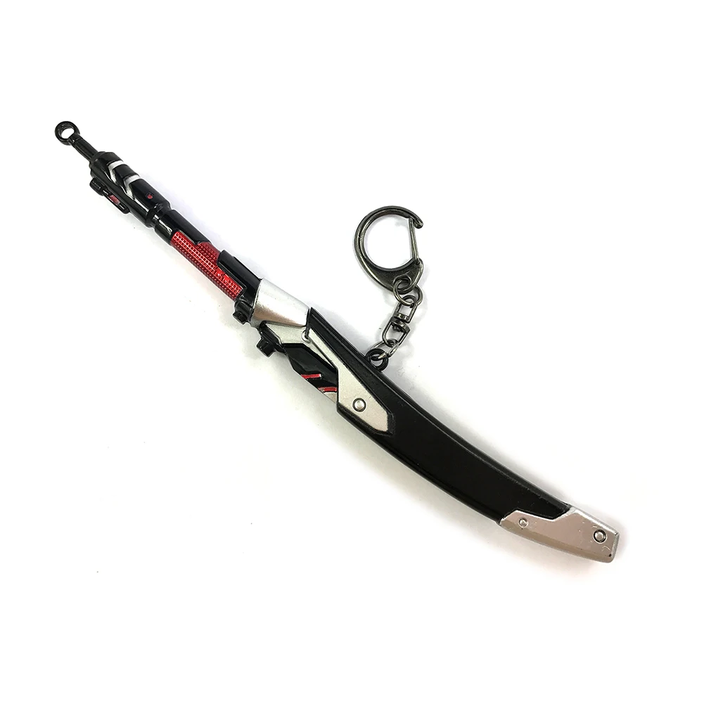 Bsarai OW young Oni Blackwatch Sentai Bedouin  Genji 17cm/6.7" sword Toy Model Key Chain Ring