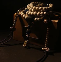 8mm tibetan seeds mala tibetan mala buddhist 108 prayer beads rosary beads blessed mala copper counters bracelet necklace