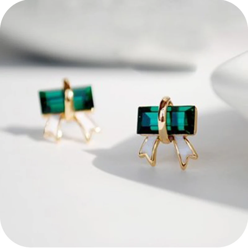OMH оптовая продажа 12 пар скидок 45% = $0 4/пара EH11accessories gentlewomen crystal серьга гвоздик с