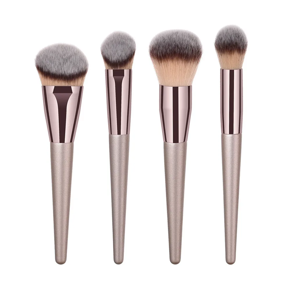 Деревянные кисти для макияжа brochas maquillaje 10 шт. основы косметические бровей и теней