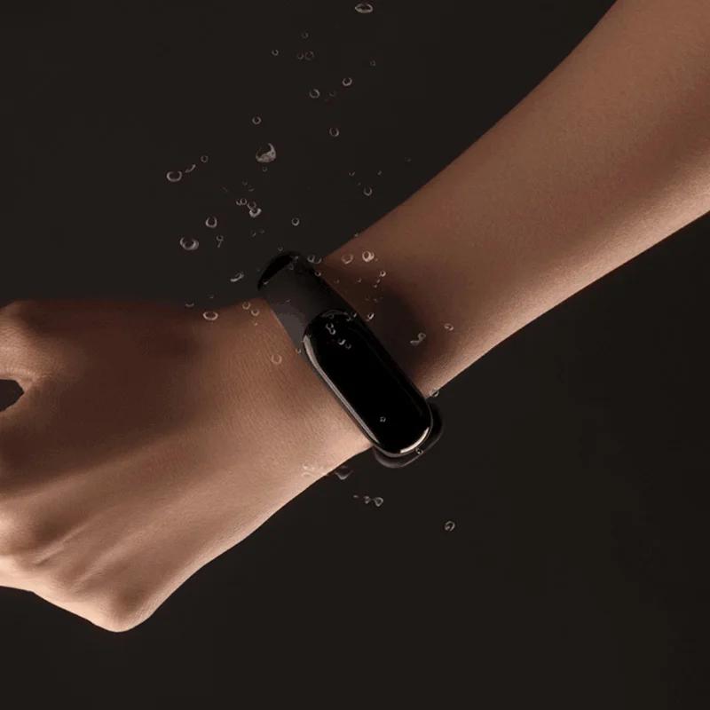 Оригинальный Смарт браслет Xiaomi Mi Band 3 5ATM водонепроницаемый с сенсорным OLED экраном