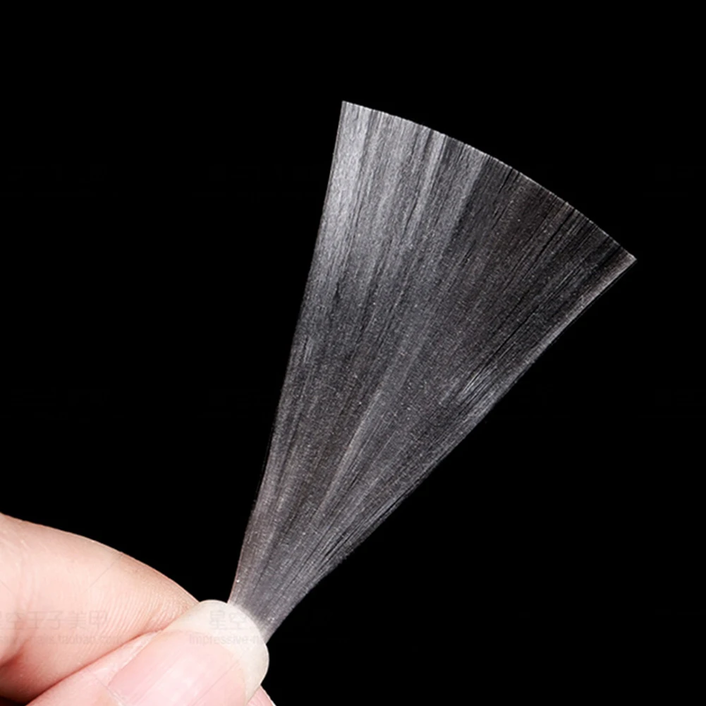 Натуральный стекловолокно дизайн ногтей расширение волокна Fibernails кисть файл толкатель УФ гель набор