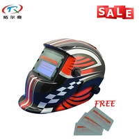 factory cheap tig mig welding free 3pcs protection sheet auto darkening welding helmet trq hd02 with 2233de