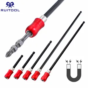 Магнитный держатель бит 14 дюйма, 60-300 мм, держатель бит для отвертки, шестигранный хвостовик, магнитный удлинитель бит для винтов