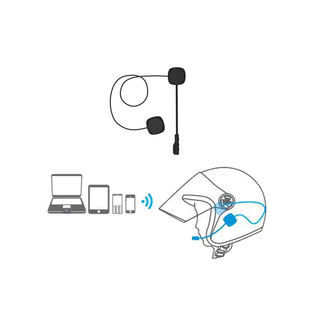 Bluetooth-гарнитура для мотоциклетного шлема BT5.0 + EDR гарнитура звонков громкой связи