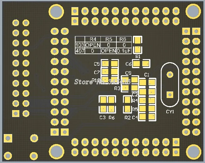 STM32F103VET6/STM32F407VET6 VGT6 минимальная системная плата основная пустая | Обустройство
