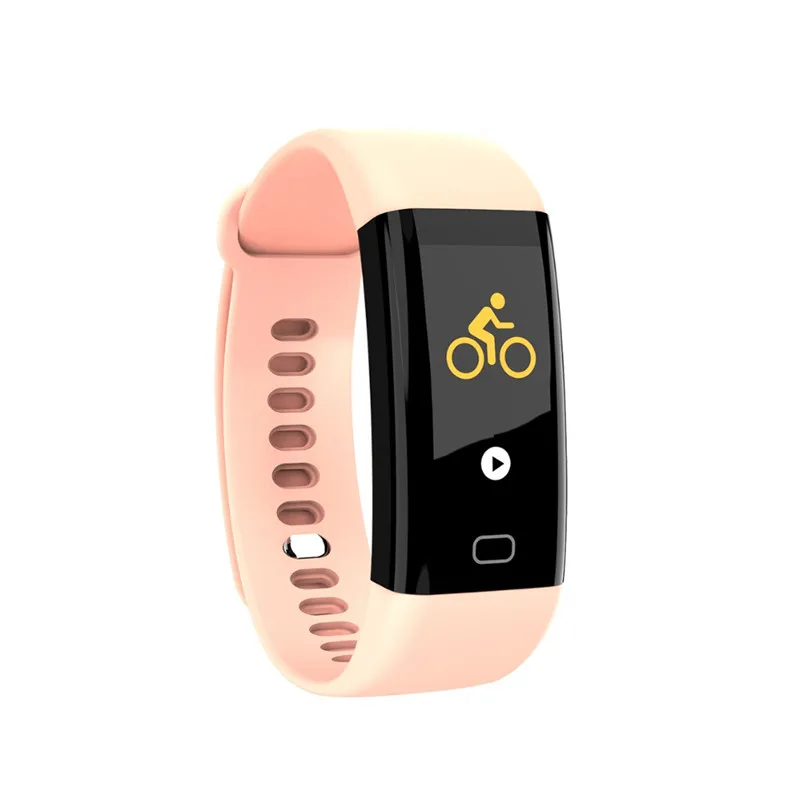 pink Смарт с Bluetooth Фитнес Топ спортивный браслет IP68 водонепроницаемый браслет для Android IOS цифровые часы для мужчин и женщин - Цвет: pink