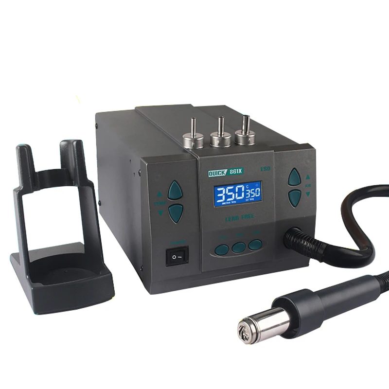 

QUICK 861DW Upgrade Version 861X Lead-free Hot Air Gun Desoldering Station 1300W BGA Rework Station For Phone PCB Repair