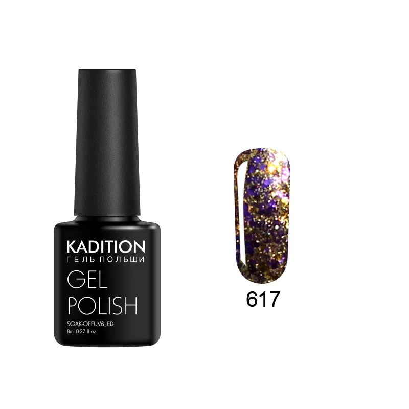 617 KADITION 3D Алмазный гель для ногтей с блестками лак Bling Diamond UV светодиодный Гель-лак для ногтей нужно базовое верхнее покрытие дизайн ногтей - Цвет: 617