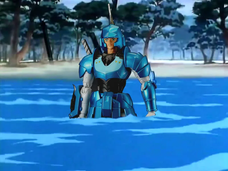 В наличии модель HITOY Ronin Warrior yoroaken Samurai Troopers Shin Mouri металлическая ткань Броня плюс |