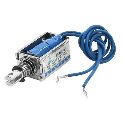 JF-0730B DC 12V/DC24V 300mA Linear Pull Type Open Frame Solenoid Electromagnet | Обустройство дома