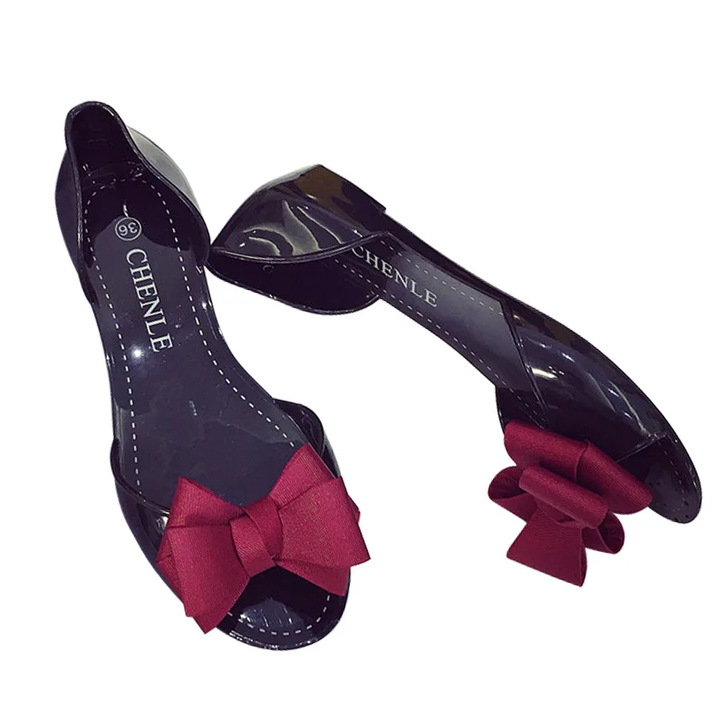 Женские сандалии для отдыха с большим бантом летние мягкие повседневные