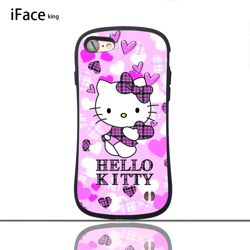 Iface king чехол для телефона hello kitty глянцевый маленький чехол на талию для iphone 7 8 PLUS X S R MAX защитный противоударный чехол для телефона