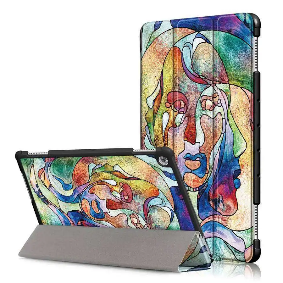 DMNL Для huawei mediapad M5 lite10 BAH2-W19/L09/W09 10,1 дюймов планшетный ПК Стенд чехол для huawei mediapad M5 lite 10 чехол+ пленочная ручка - Цвет: DMNL