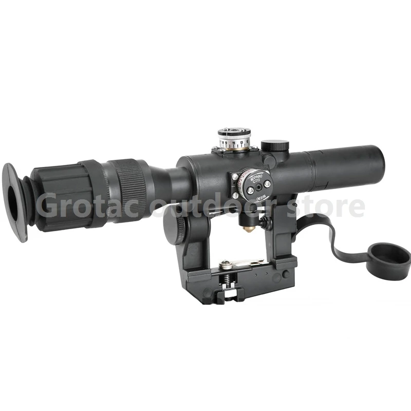 Тактический красный с подсветкой 4x24 PSO-1 Тип прицел для Dragonov SVD снайперская винтовка серии АК прицел для охоты