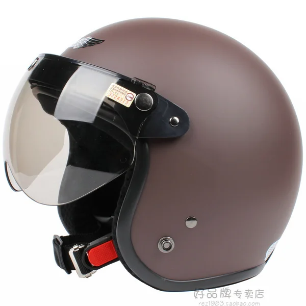 ECE &amp DOT Approved ! Free Shipping !Free shipping Taiwan imported electric cars are safe SKY coffee vintage motorcycle helmet |