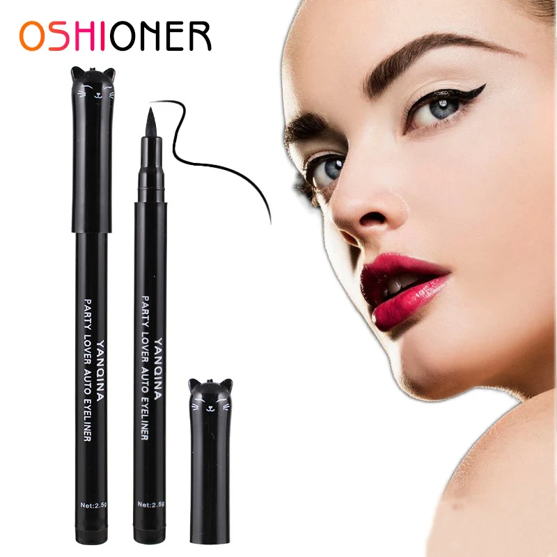 OSHIONER Beauty Cat Style черная долговечная водостойкая жидкая подводка для глаз глаз| |