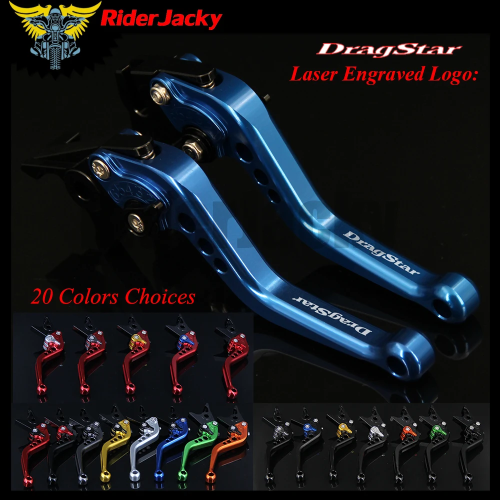 RiderJacky CNC регулируемые 14 7 см короткие рычаги тормозной муфты для Yamaha XVS1100 DRAGSTAR