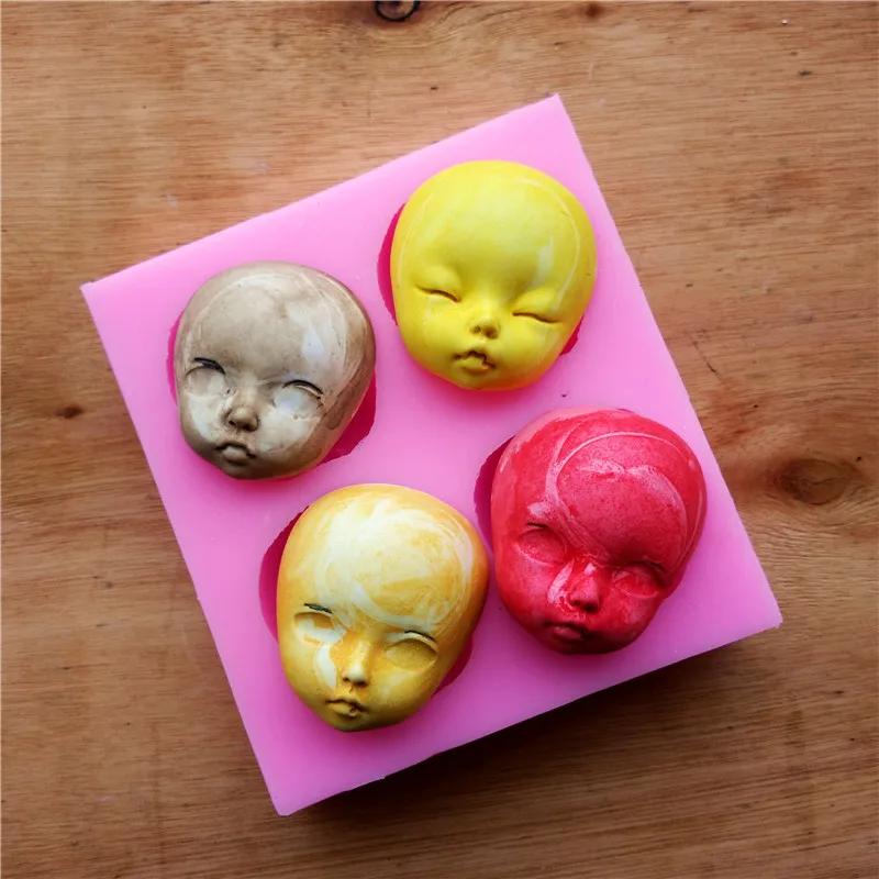 4 лица 3D Силиконовая форма кухонная посуда обеденный бар силиконовая для торта